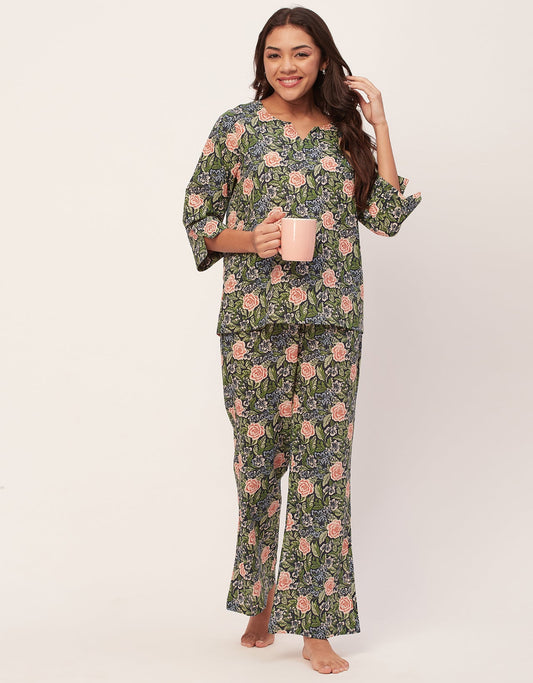 Night Suit, Printed Cotton