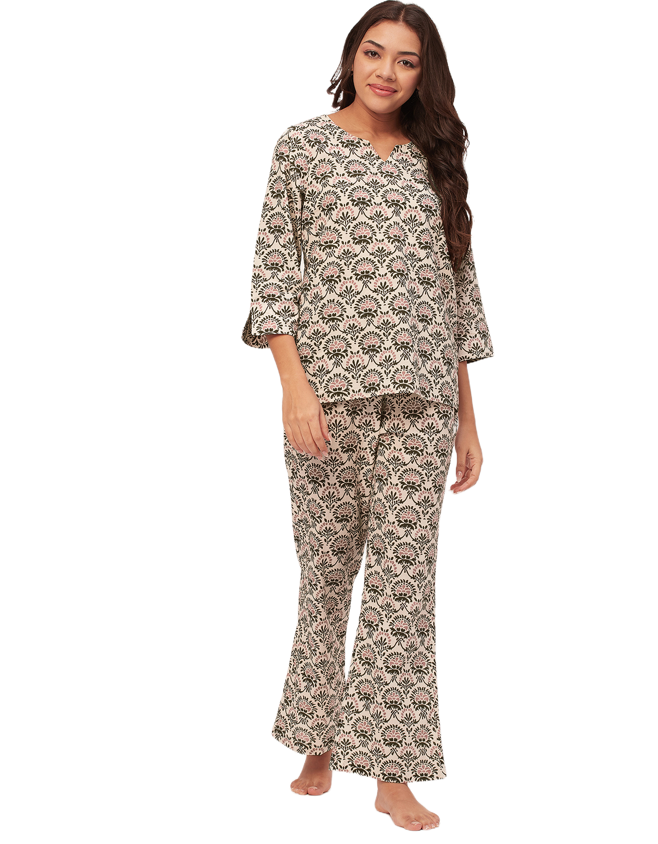 Night Suit, Printed Cotton