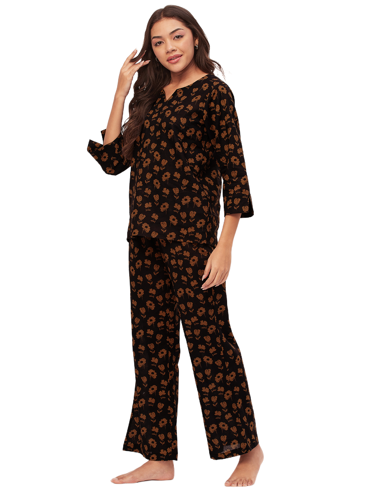 Night Suit, Printed Cotton