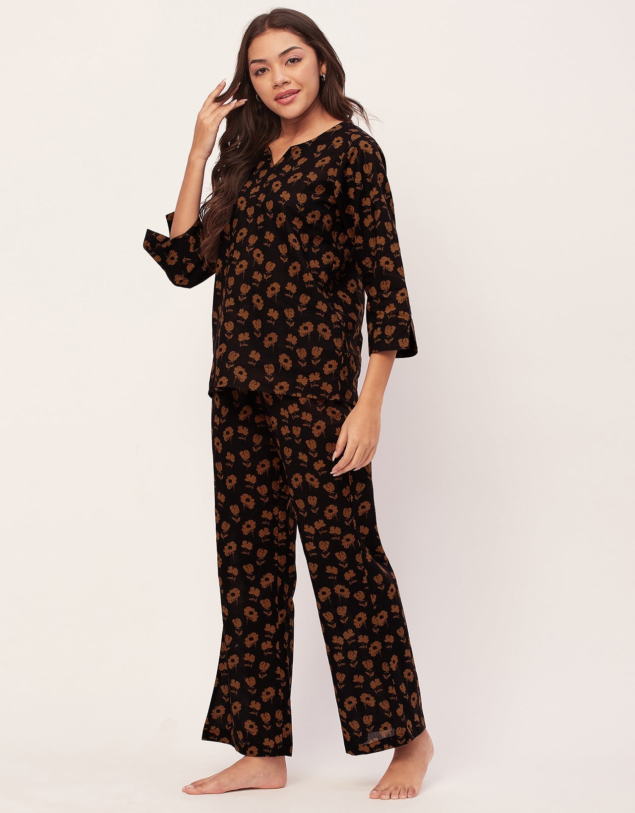 Night Suit, Printed Cotton