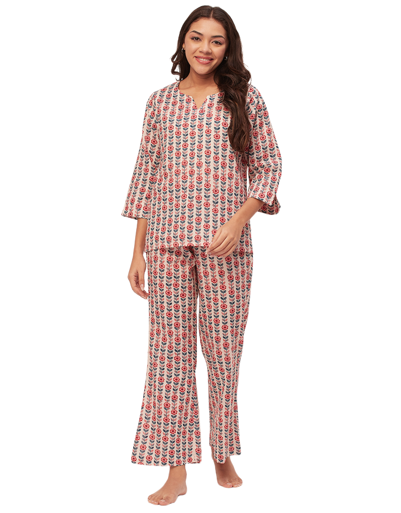 Night Suit, Printed Cotton