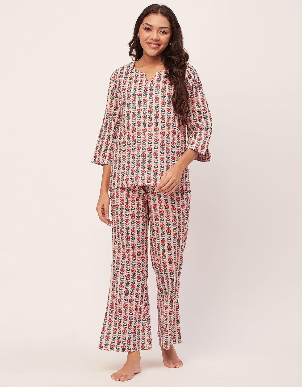 Night Suit, Printed Cotton