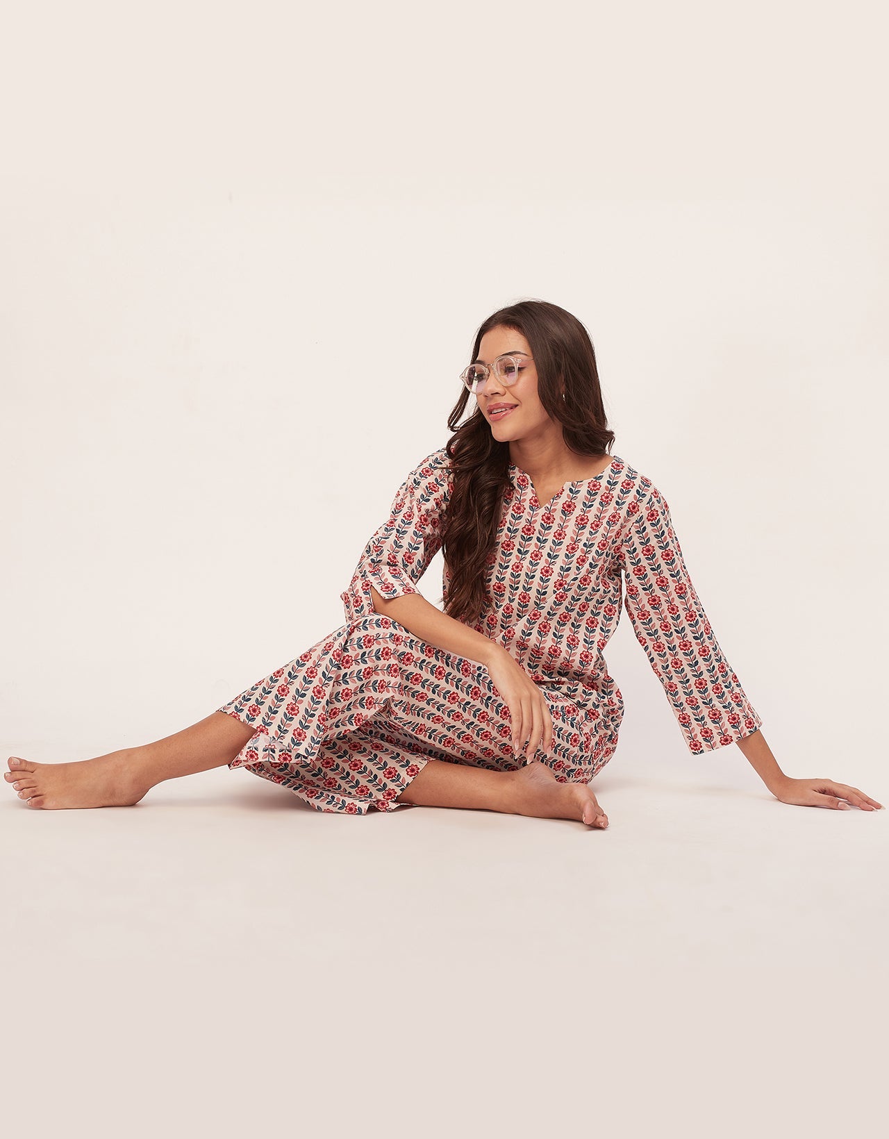 Night Suit, Printed Cotton