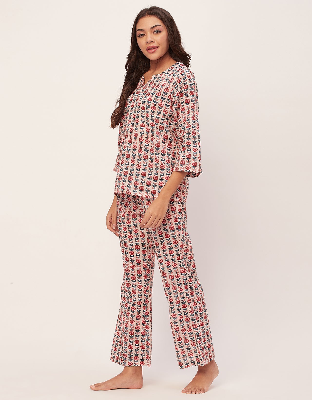 Night Suit, Printed Cotton