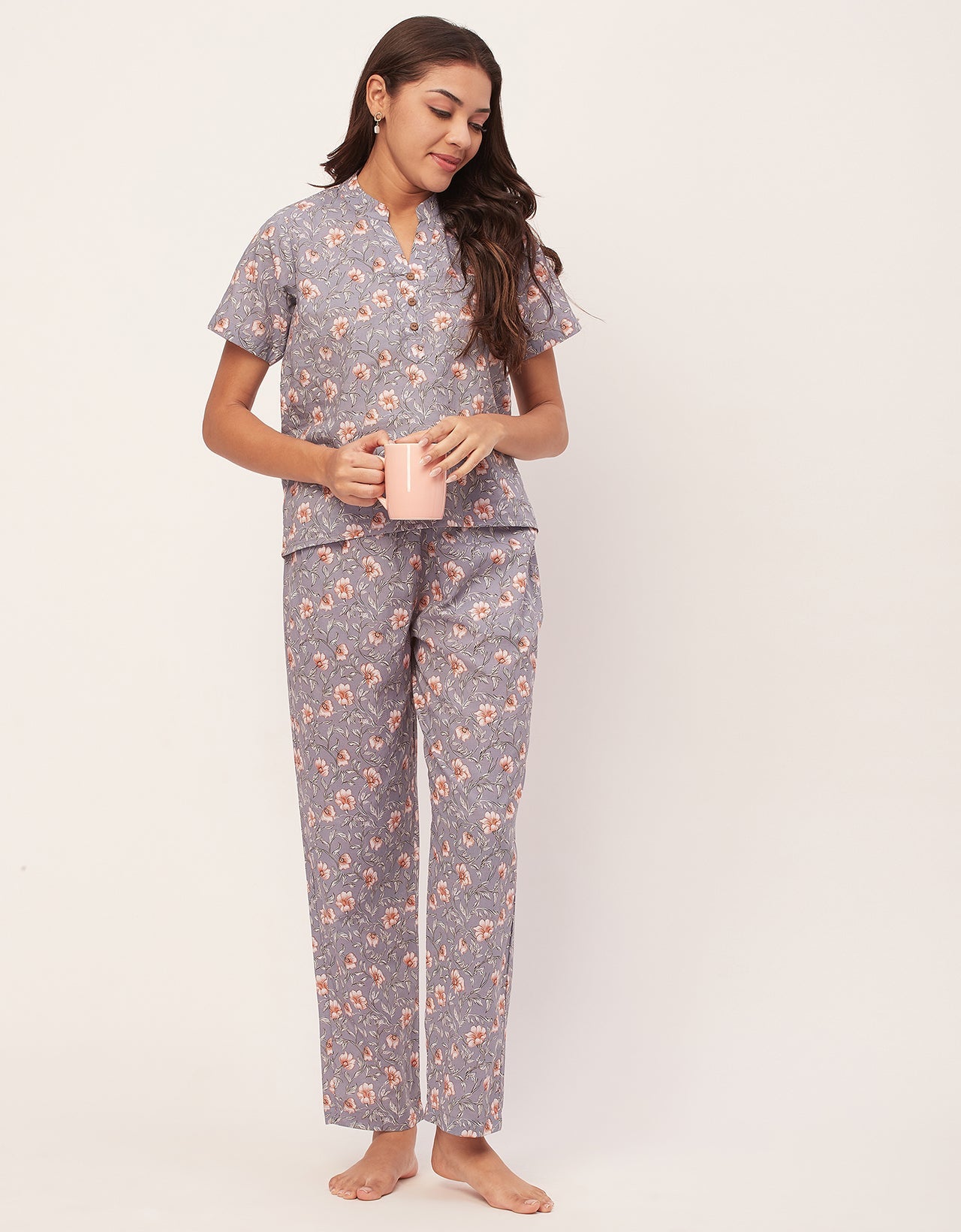 Printed Cotton Night Suits