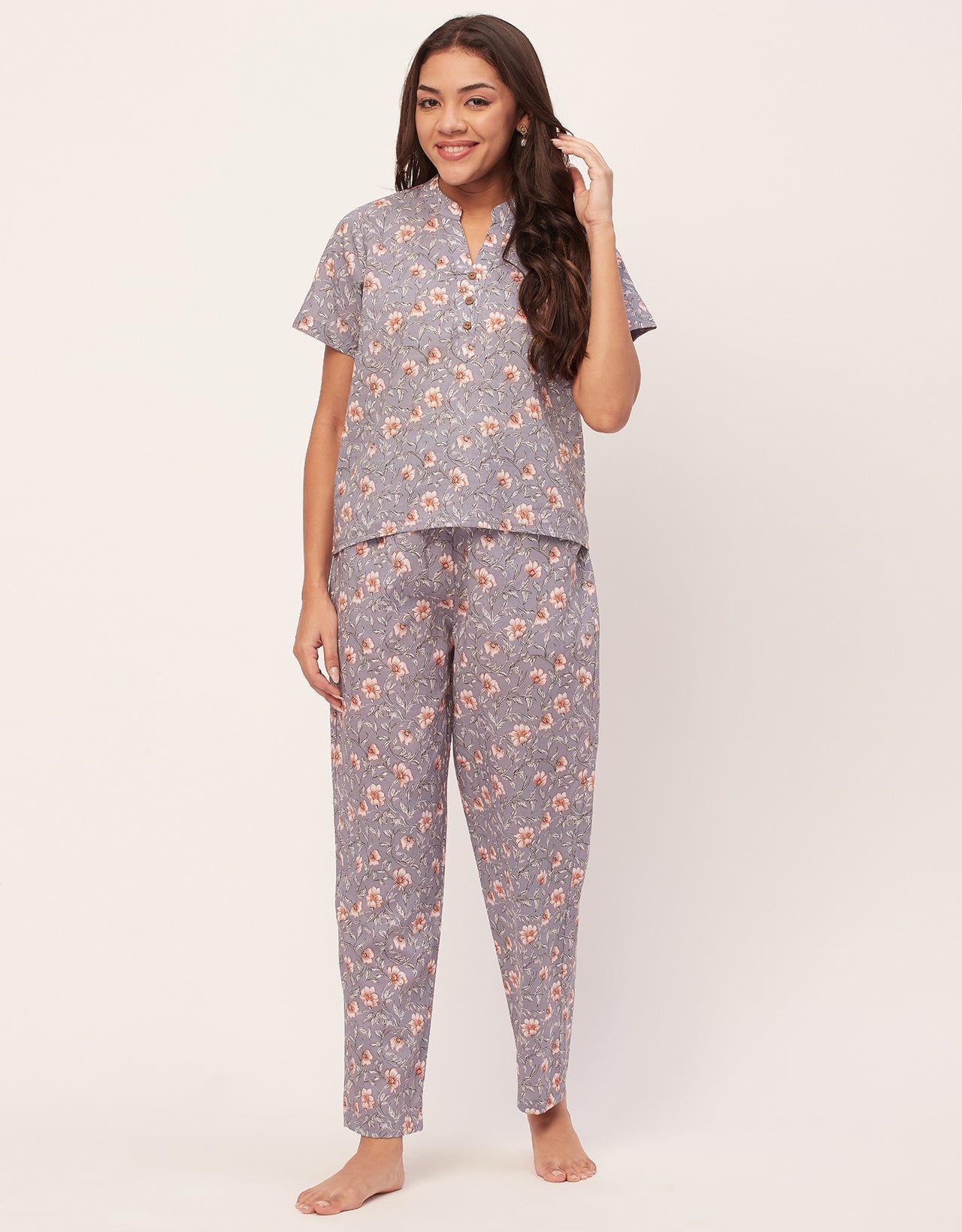 Printed Cotton Night Suits