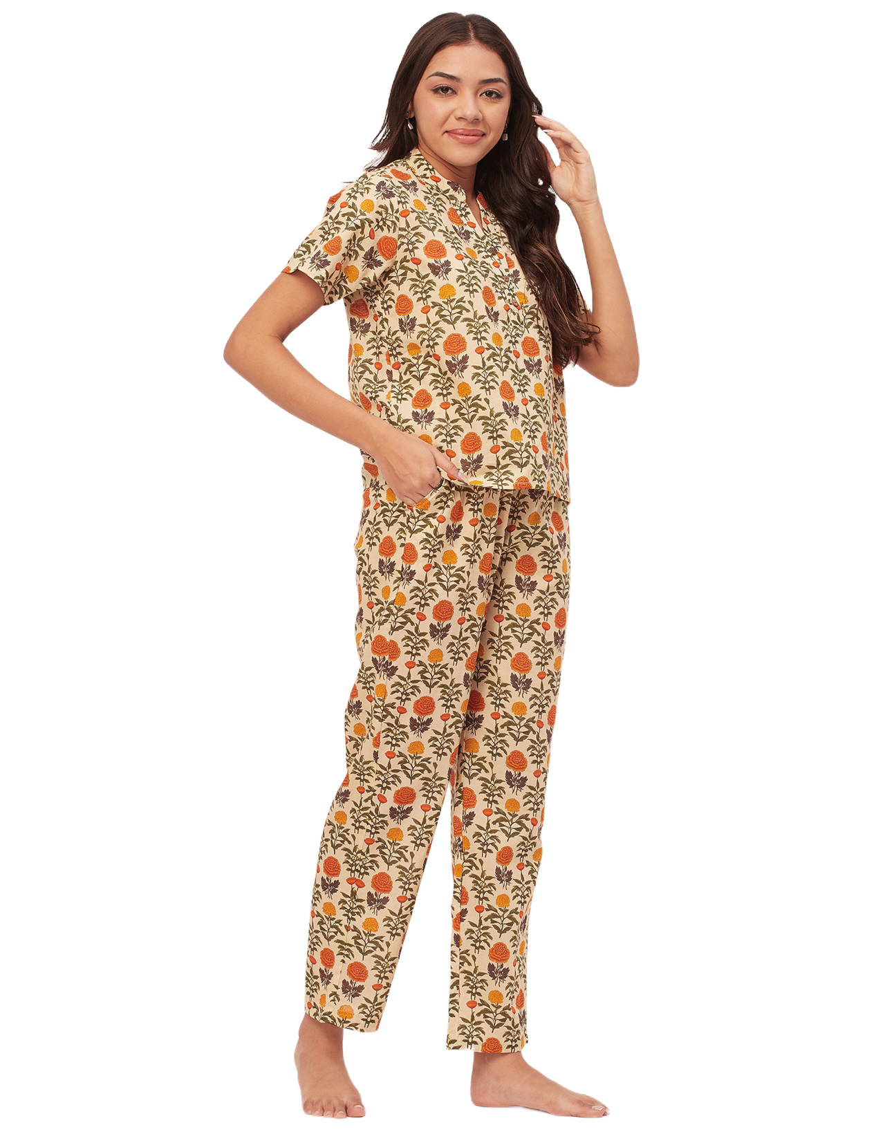 Printed Cotton Night Suits