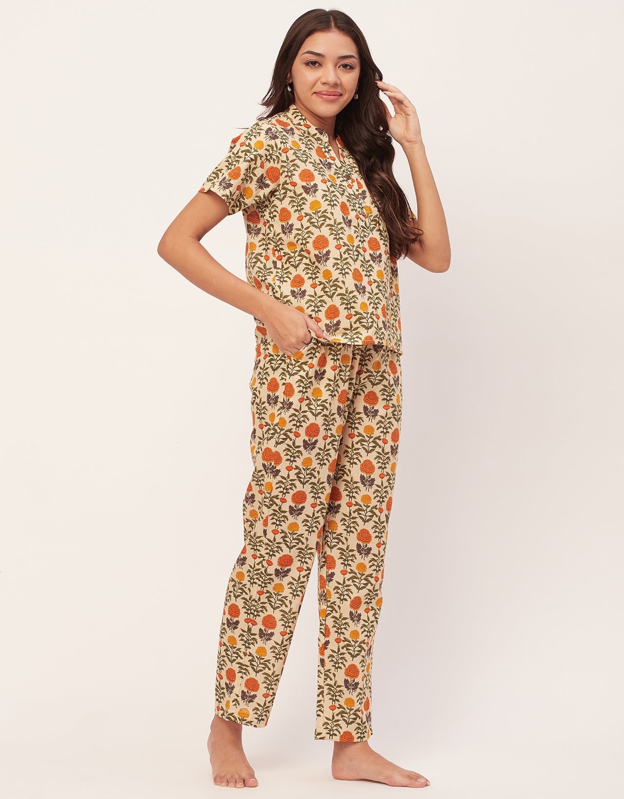 Printed Cotton Night Suits