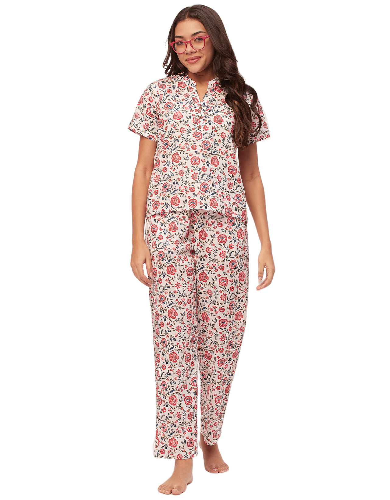 Printed Cotton Night Suits