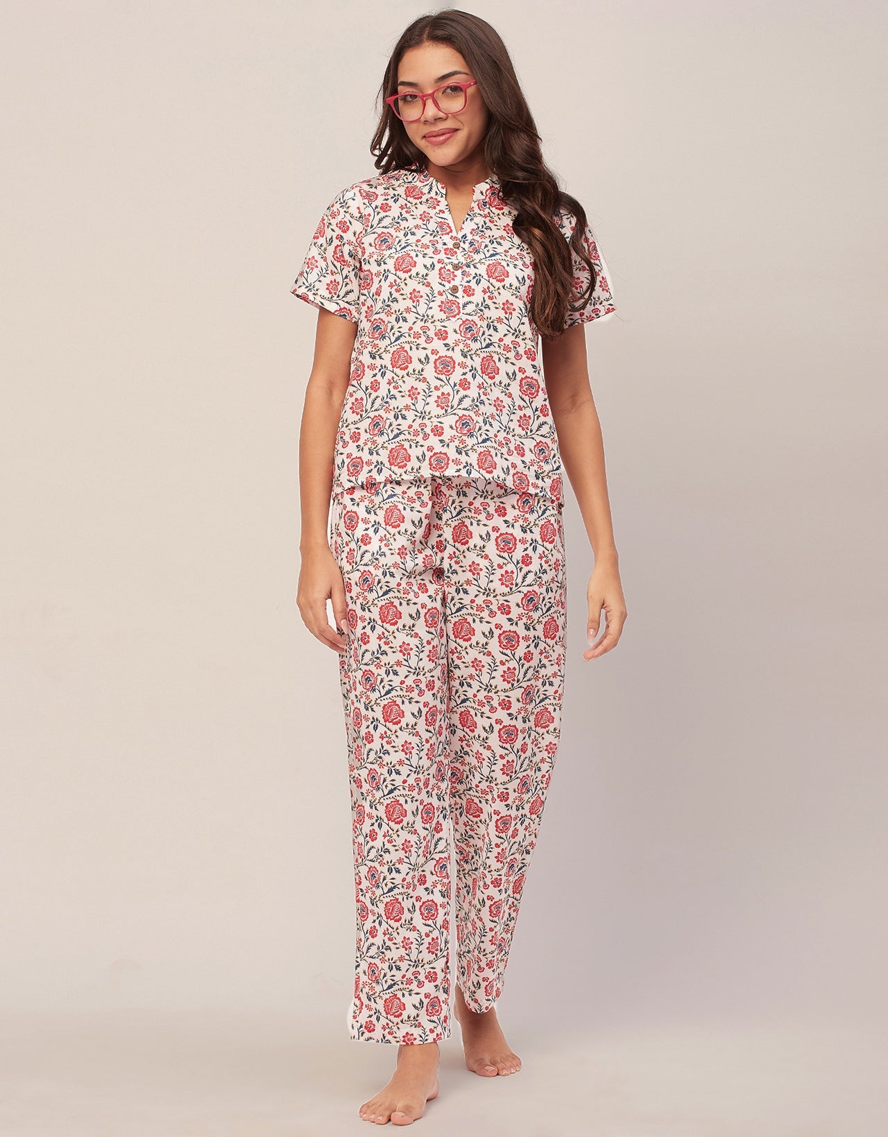 Printed Cotton Night Suits