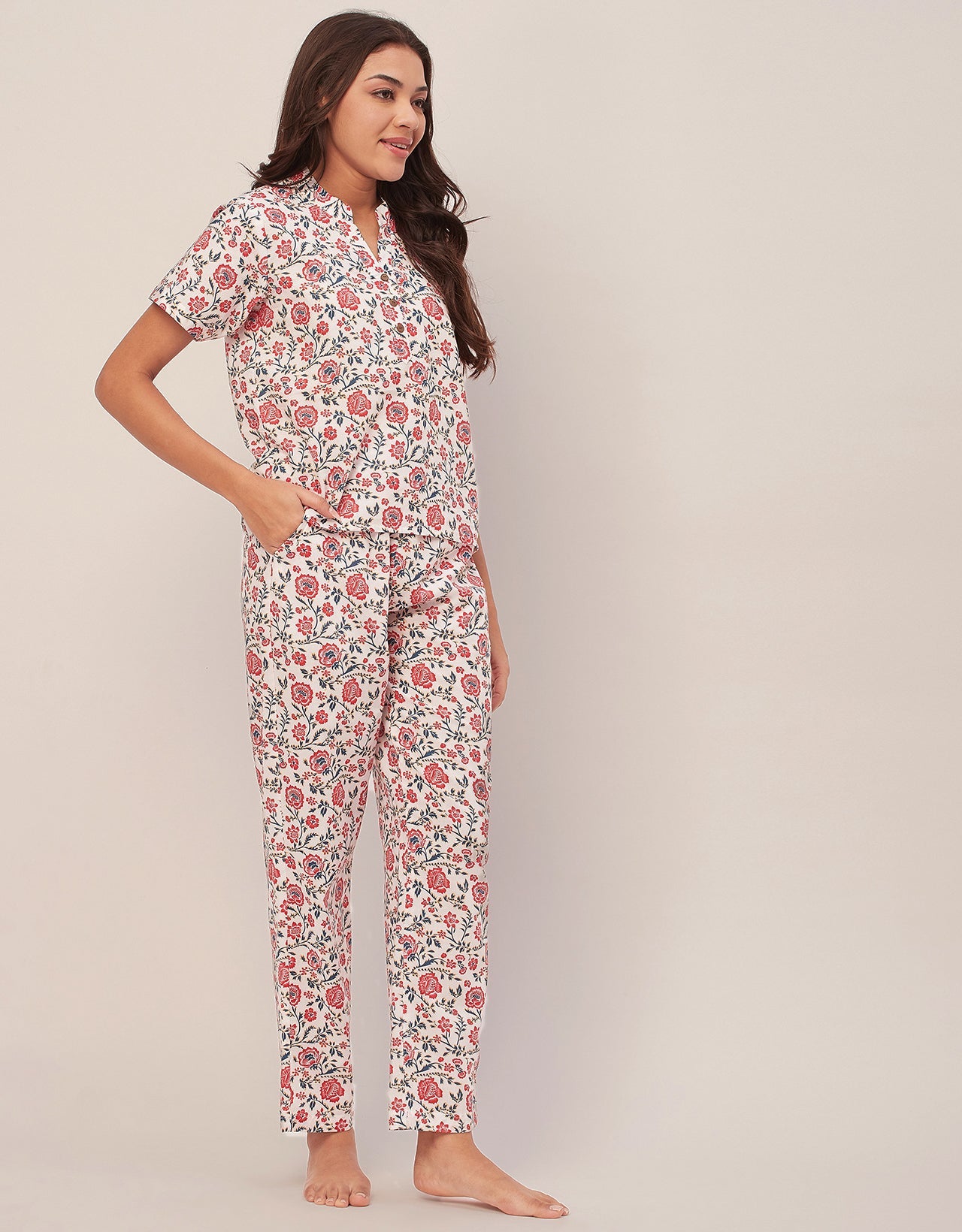 Printed Cotton Night Suits