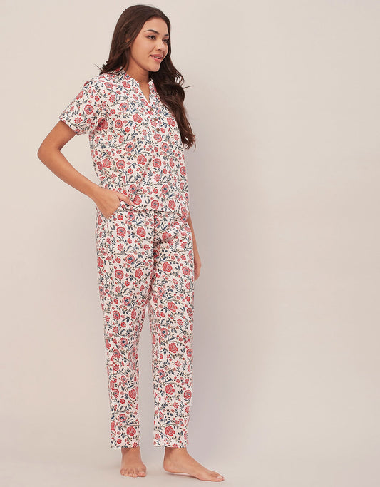 Printed Cotton Night Suits