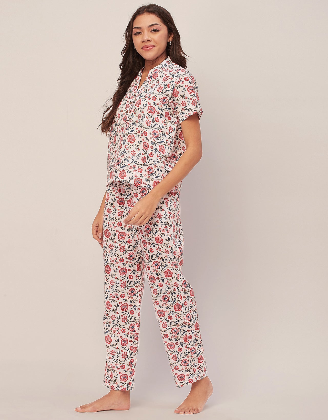 Printed Cotton Night Suits