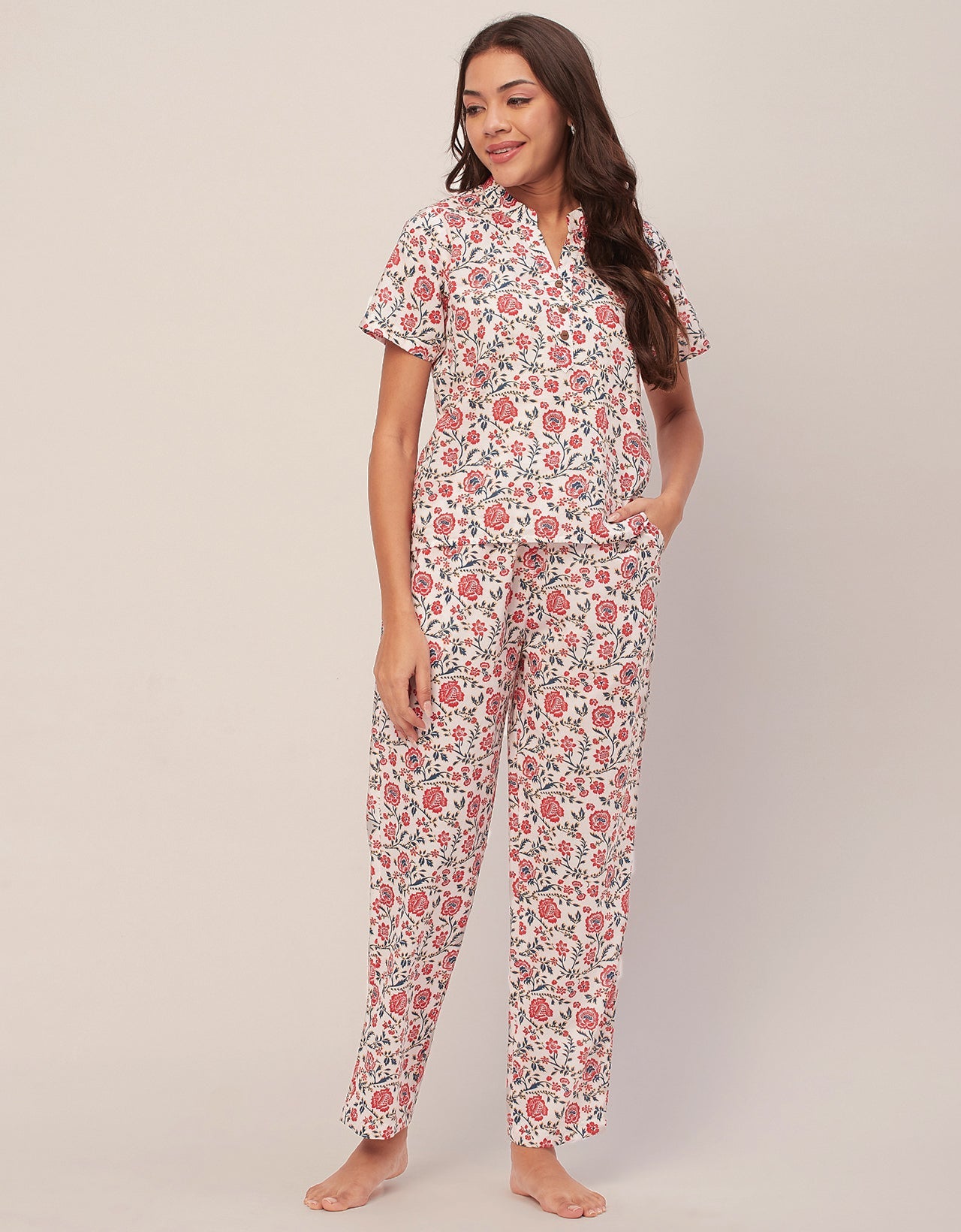 Printed Cotton Night Suits