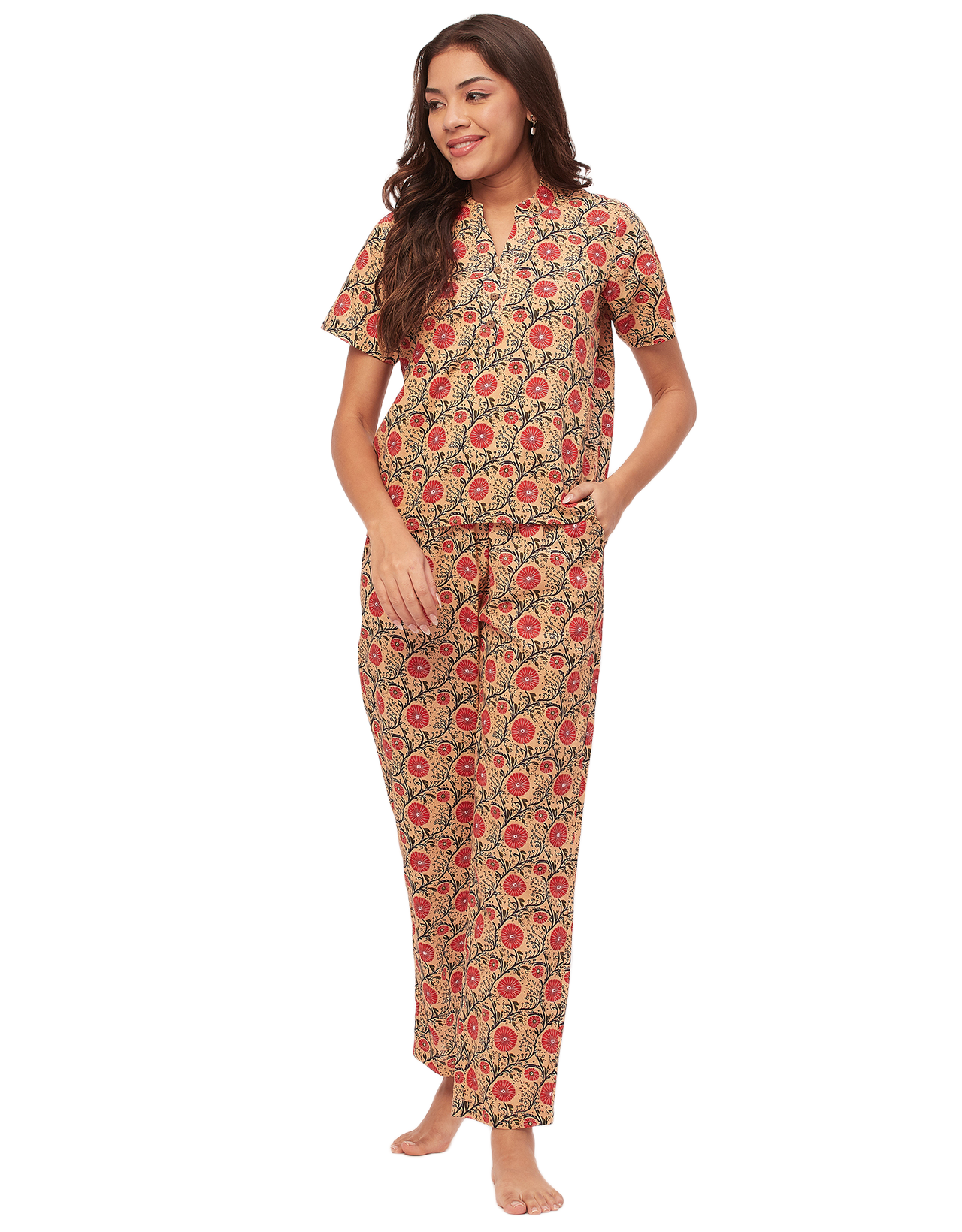 Printed Cotton Night Suits