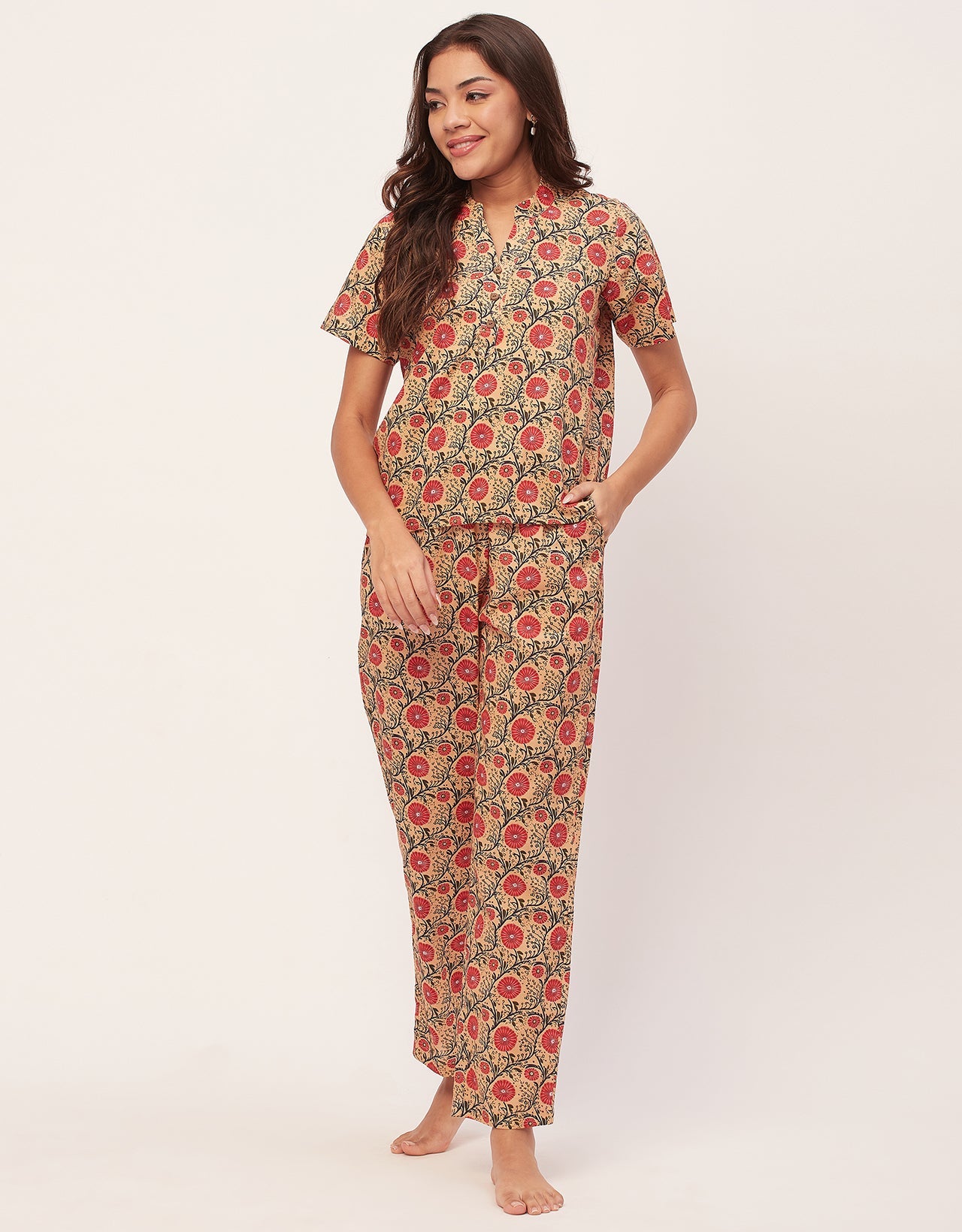 Printed Cotton Night Suits