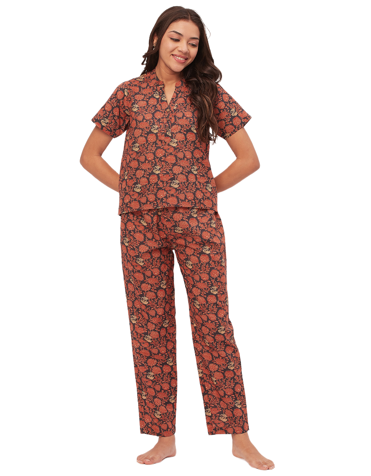Printed Cotton Night Suits