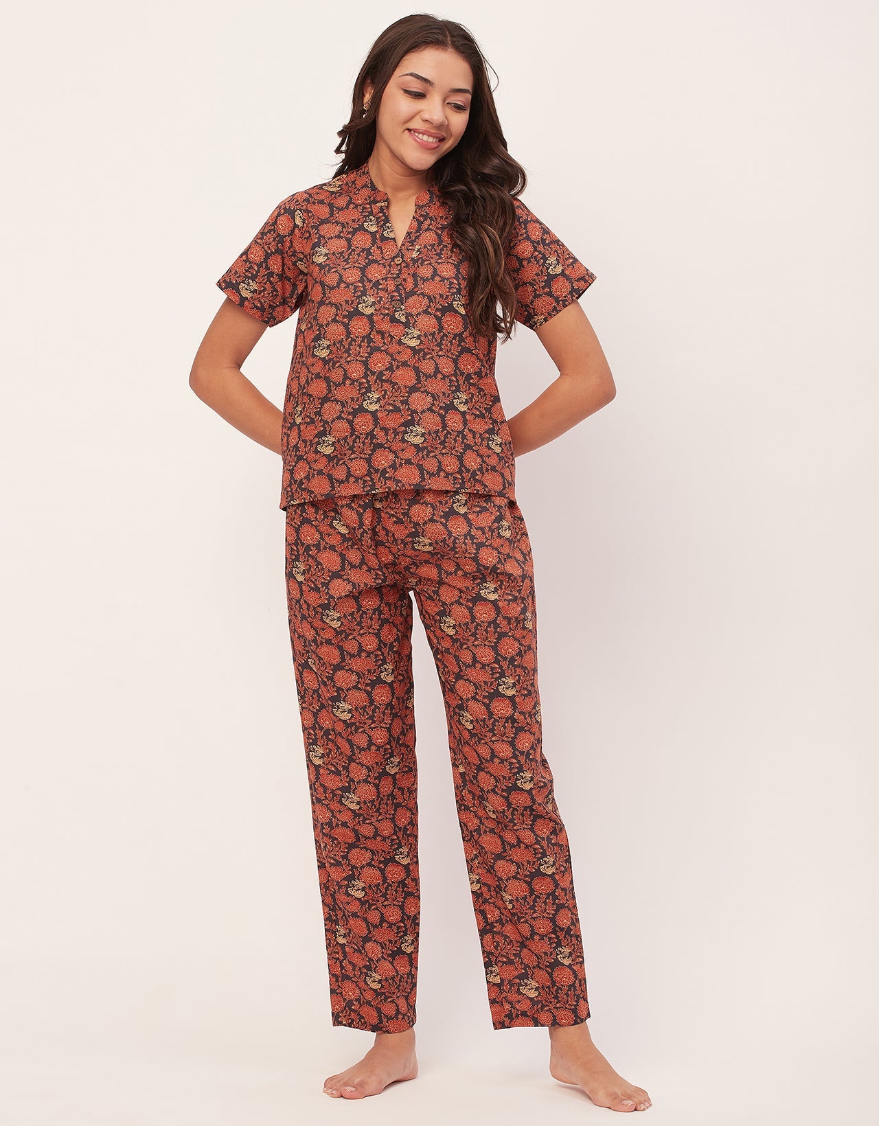 Printed Cotton Night Suits