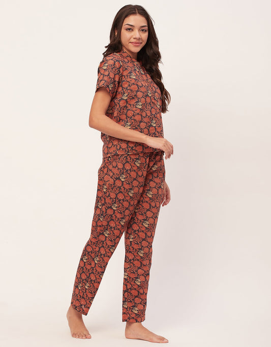 Printed Cotton Night Suits
