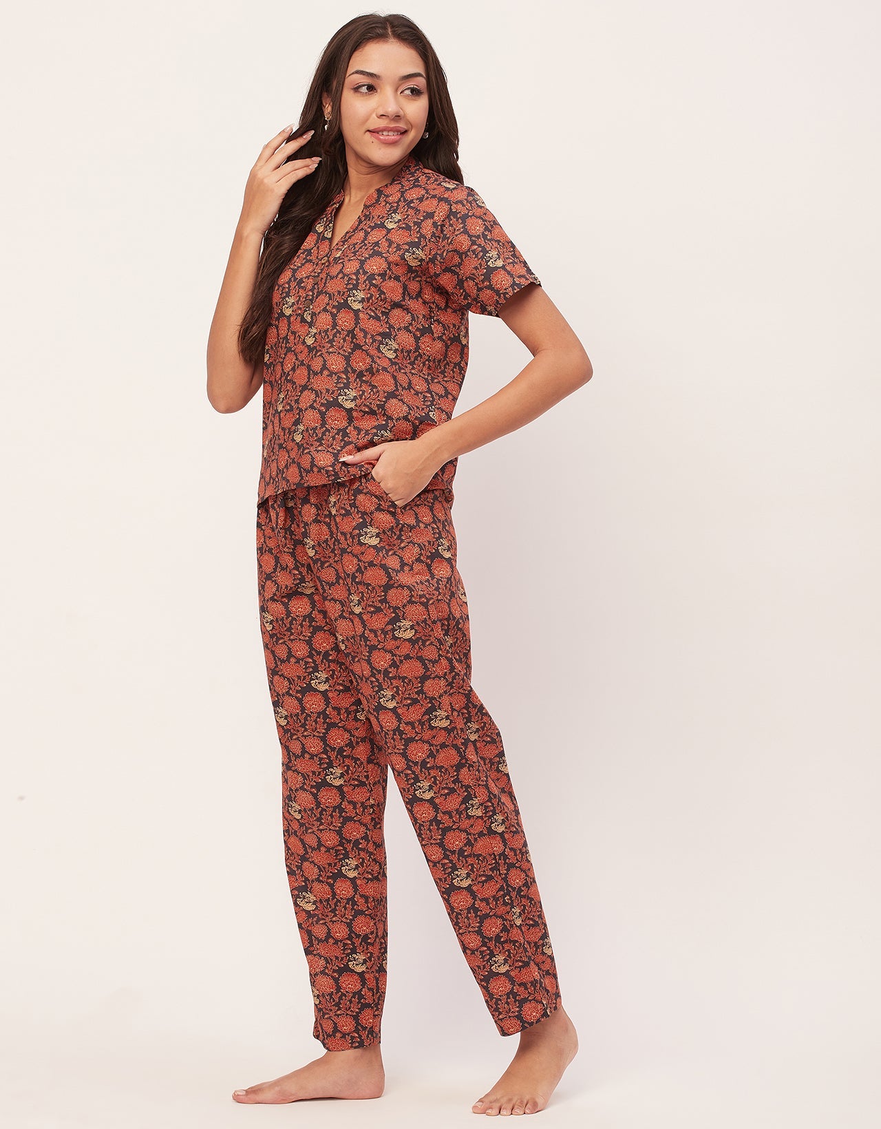 Printed Cotton Night Suits