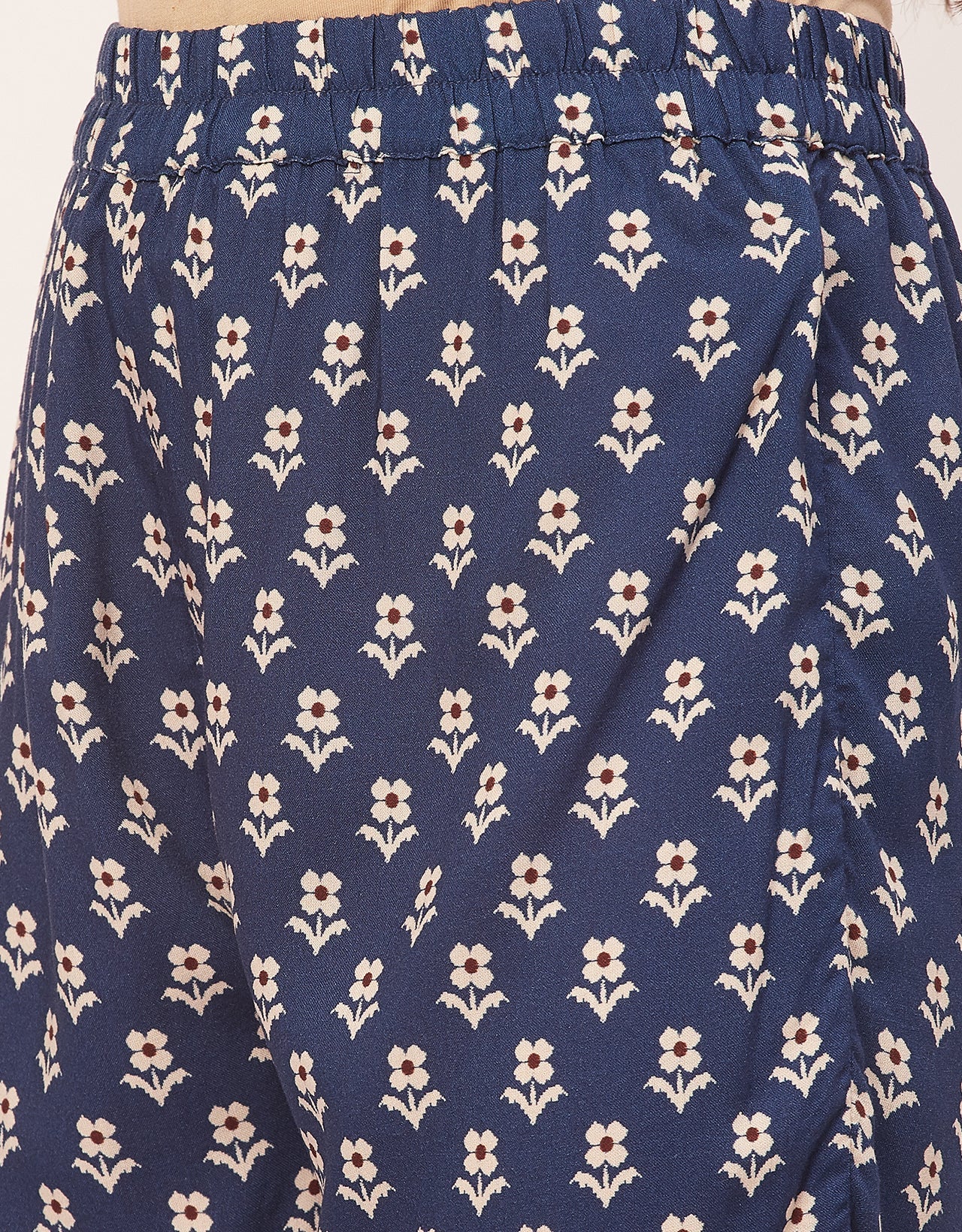 Printed Kaftan Shorts Set