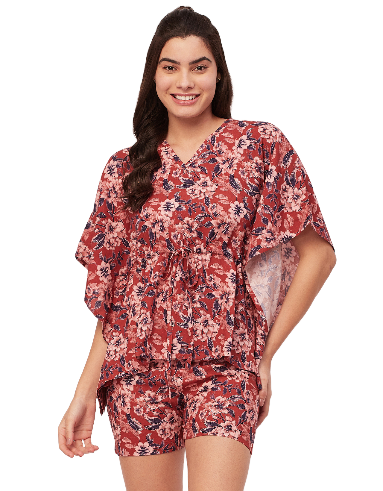 Printed Kaftan Shorts Set