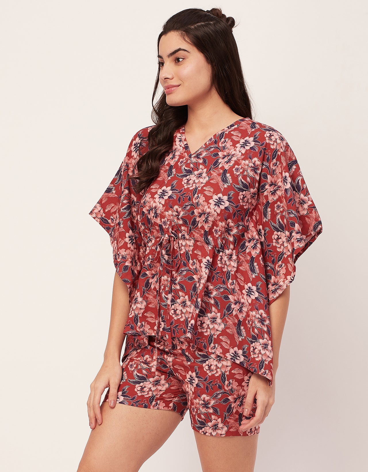 Printed Kaftan Shorts Set