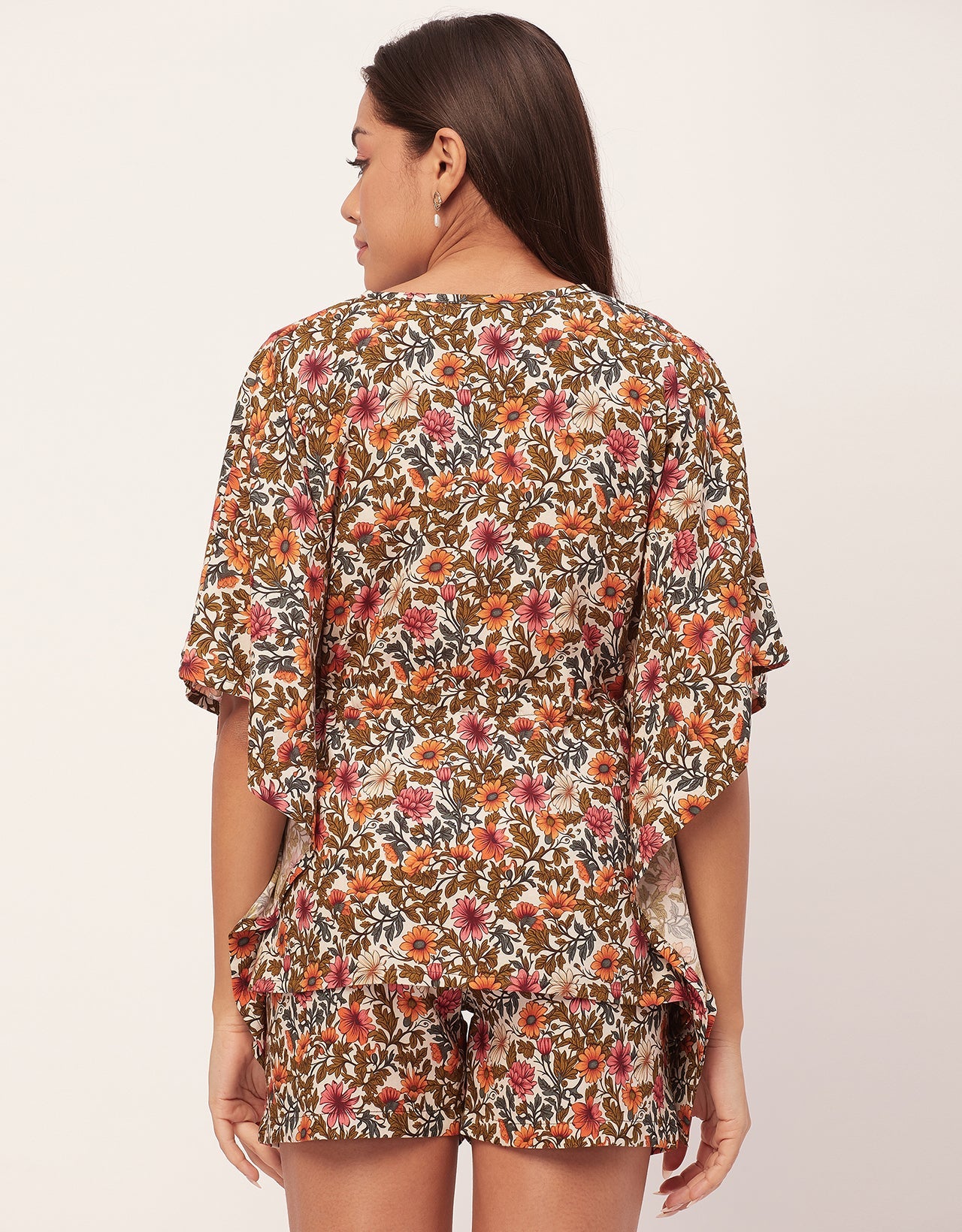 Printed Kaftan Shorts Set