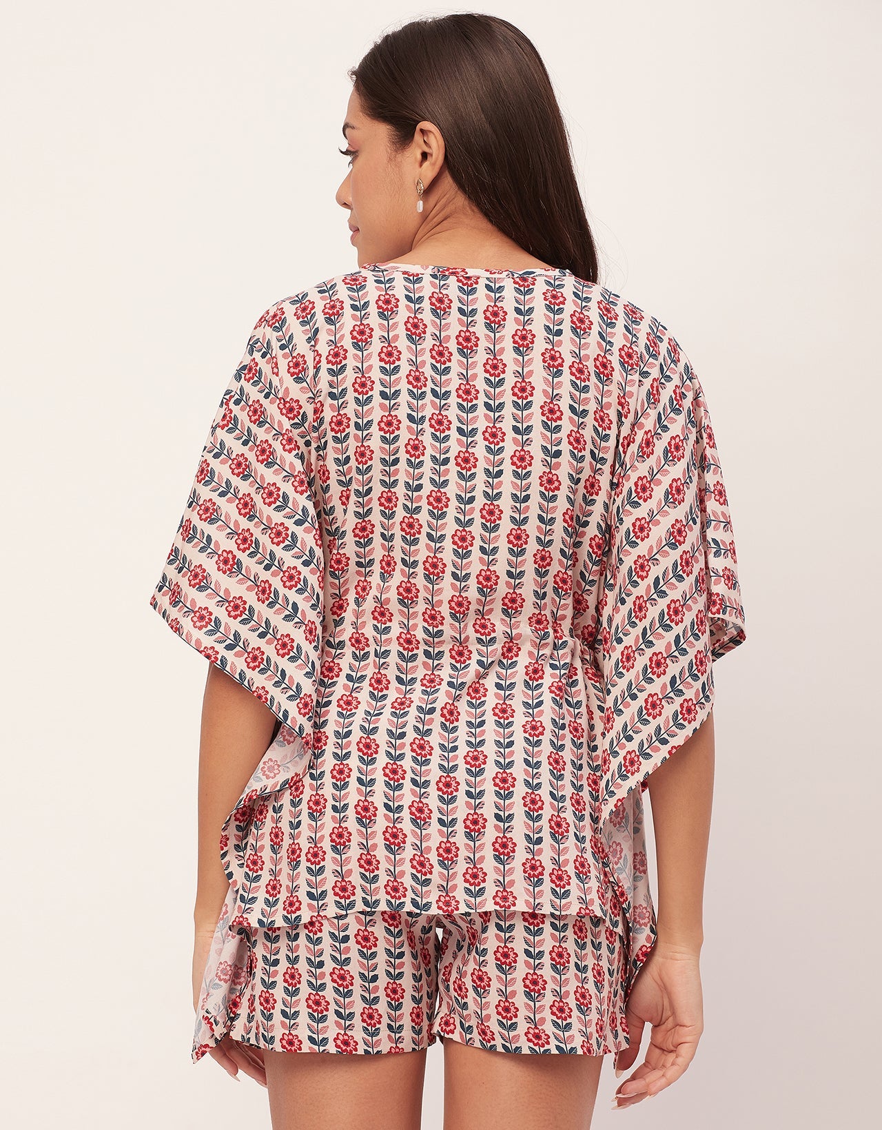 Printed Kaftan Shorts Set