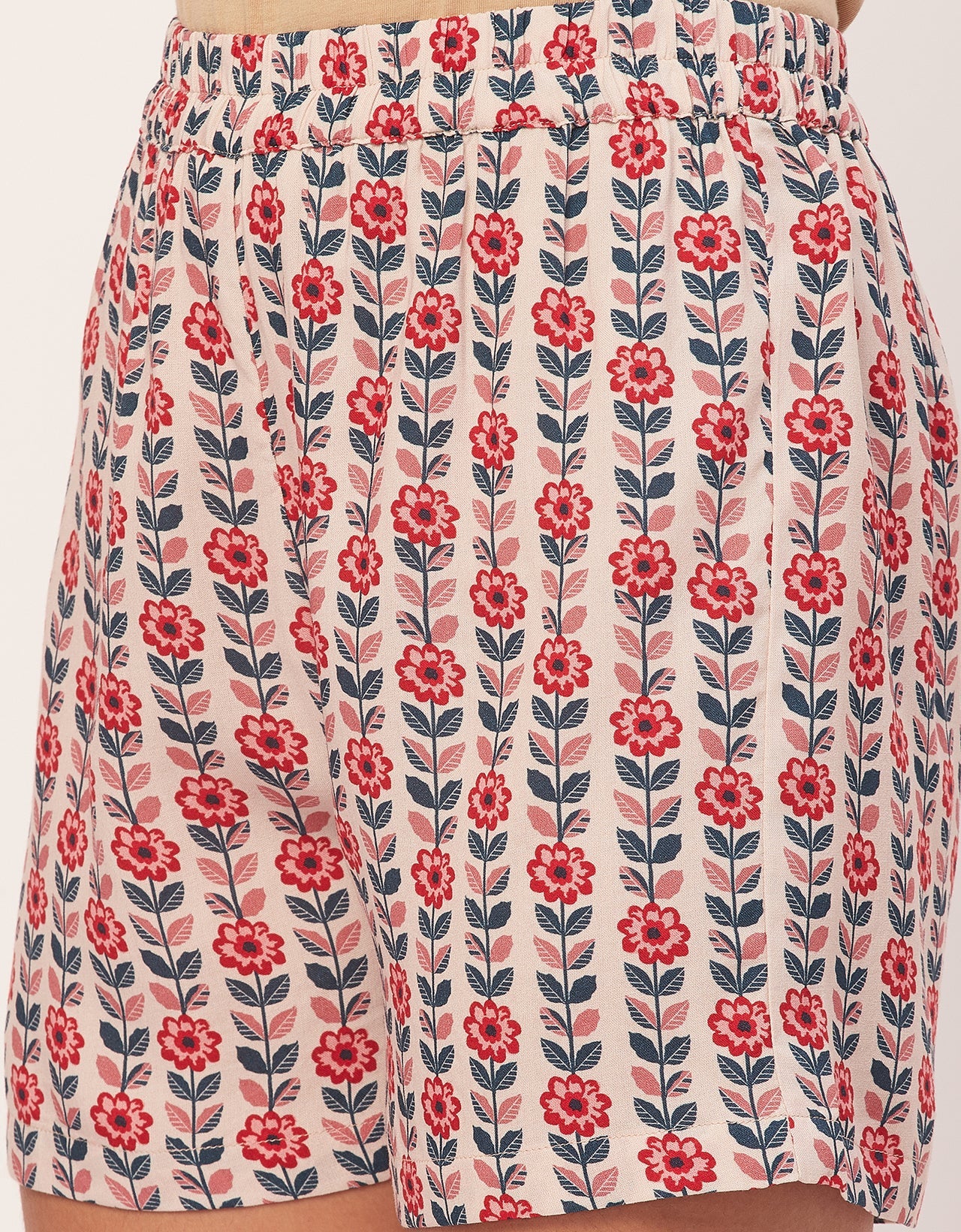 Printed Kaftan Shorts Set