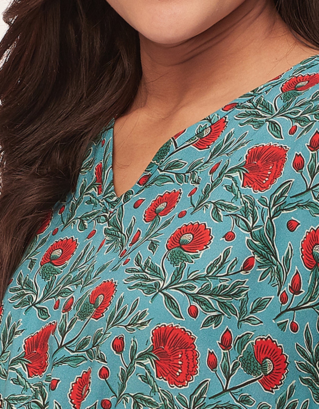 Printed Kaftan Shorts Set