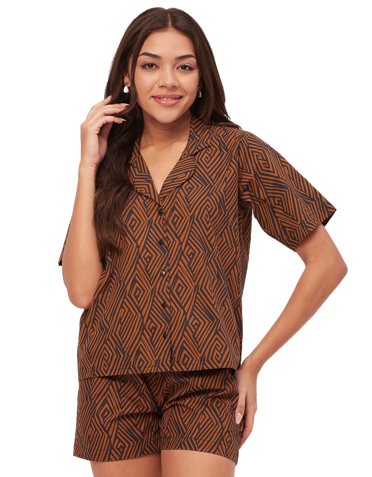Shirt & Shorts Set, Printed