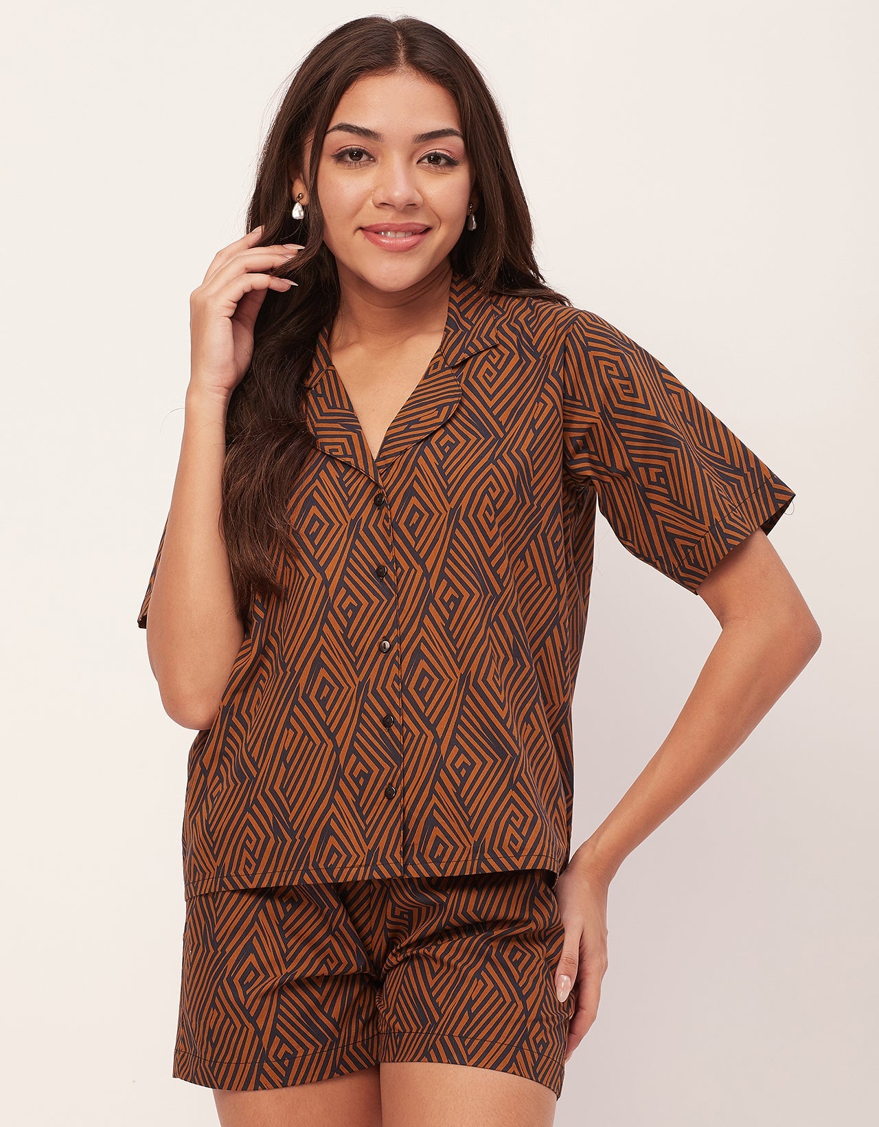Shirt & Shorts Set, Printed