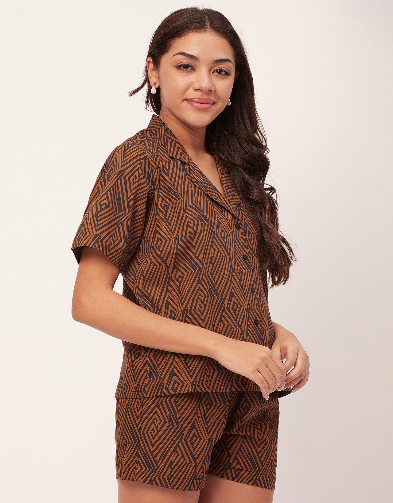 Shirt & Shorts Set, Printed