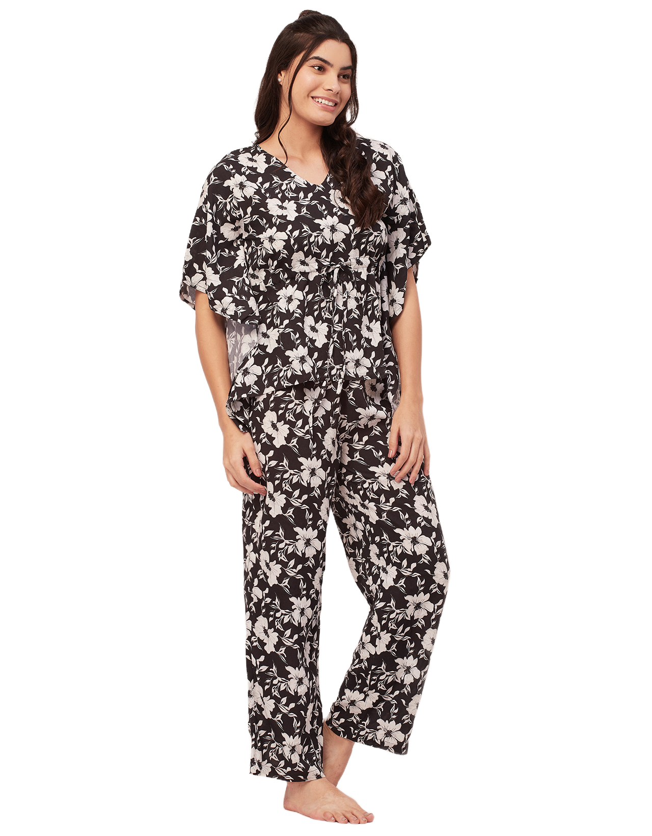 Printed Kaftan Top Set