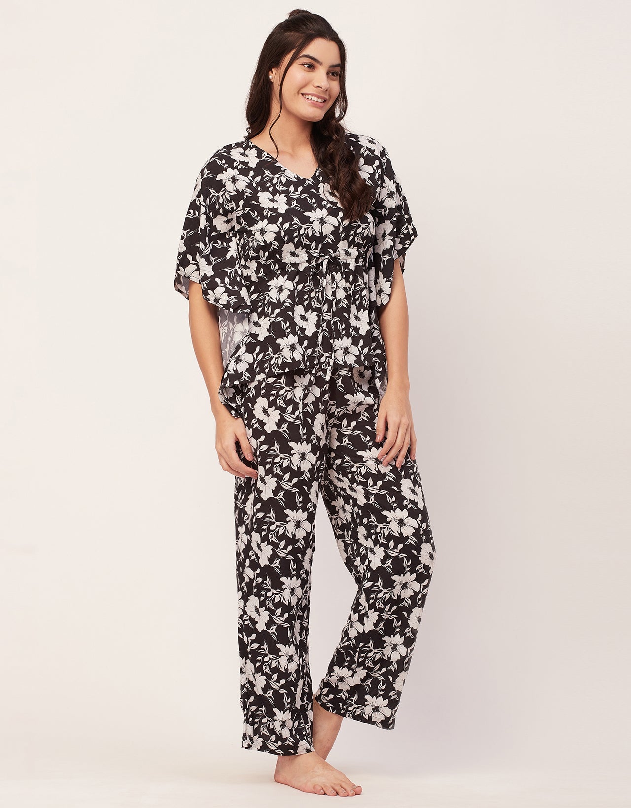 Printed Kaftan Top Set