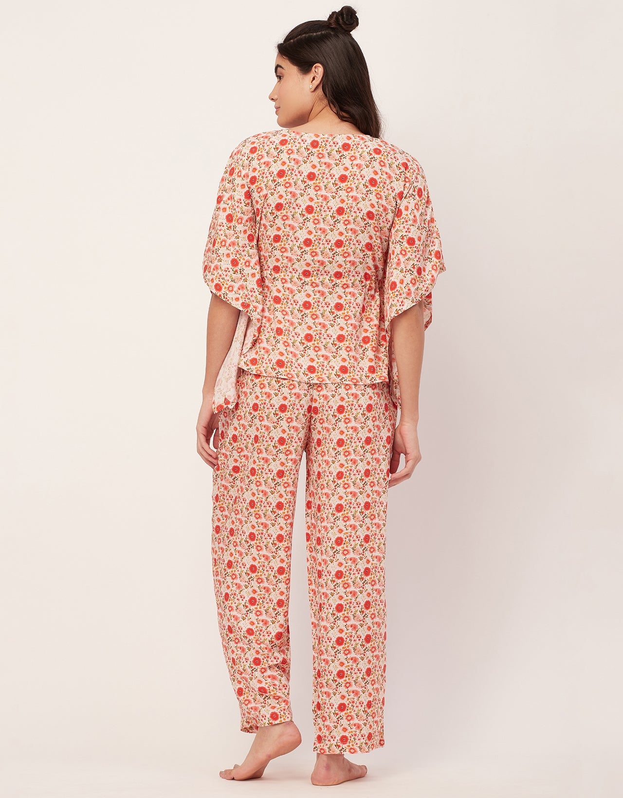 Printed Kaftan Top Set