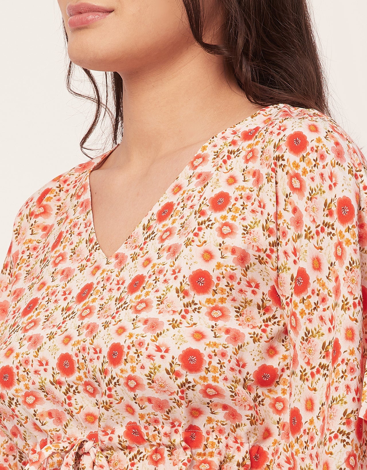 Printed Kaftan Top Set