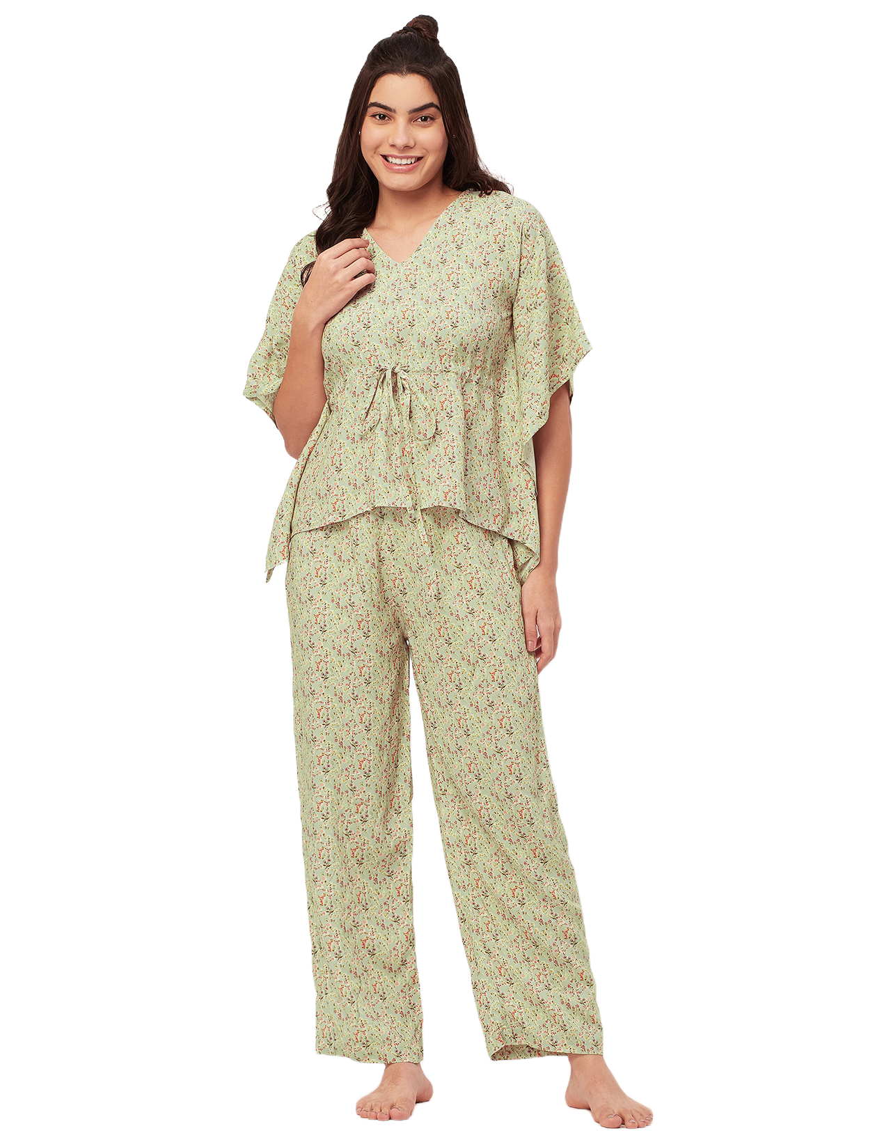 Printed Kaftan Top Set