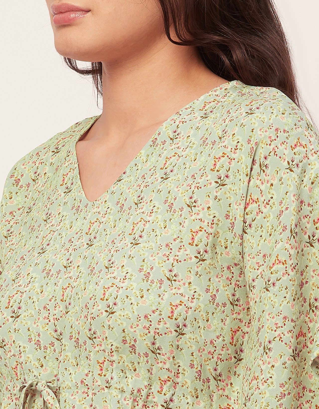Printed Kaftan Top Set