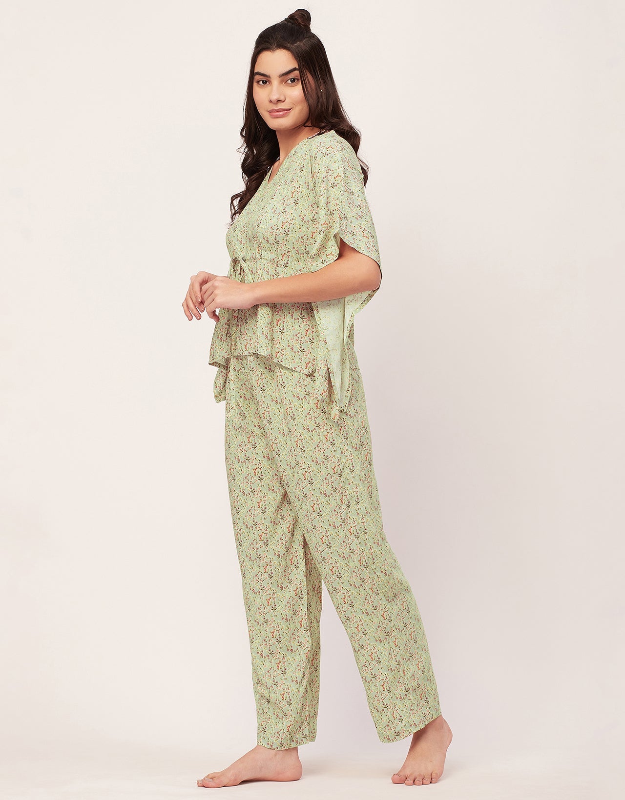 Printed Kaftan Top Set