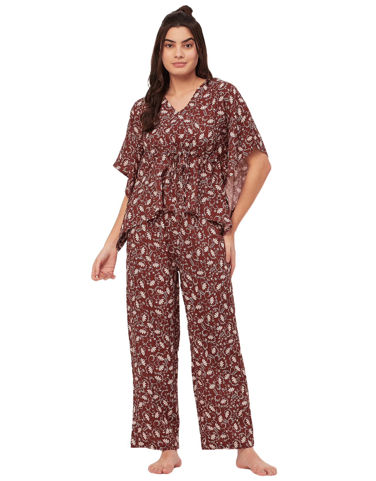 Printed Kaftan Top Set