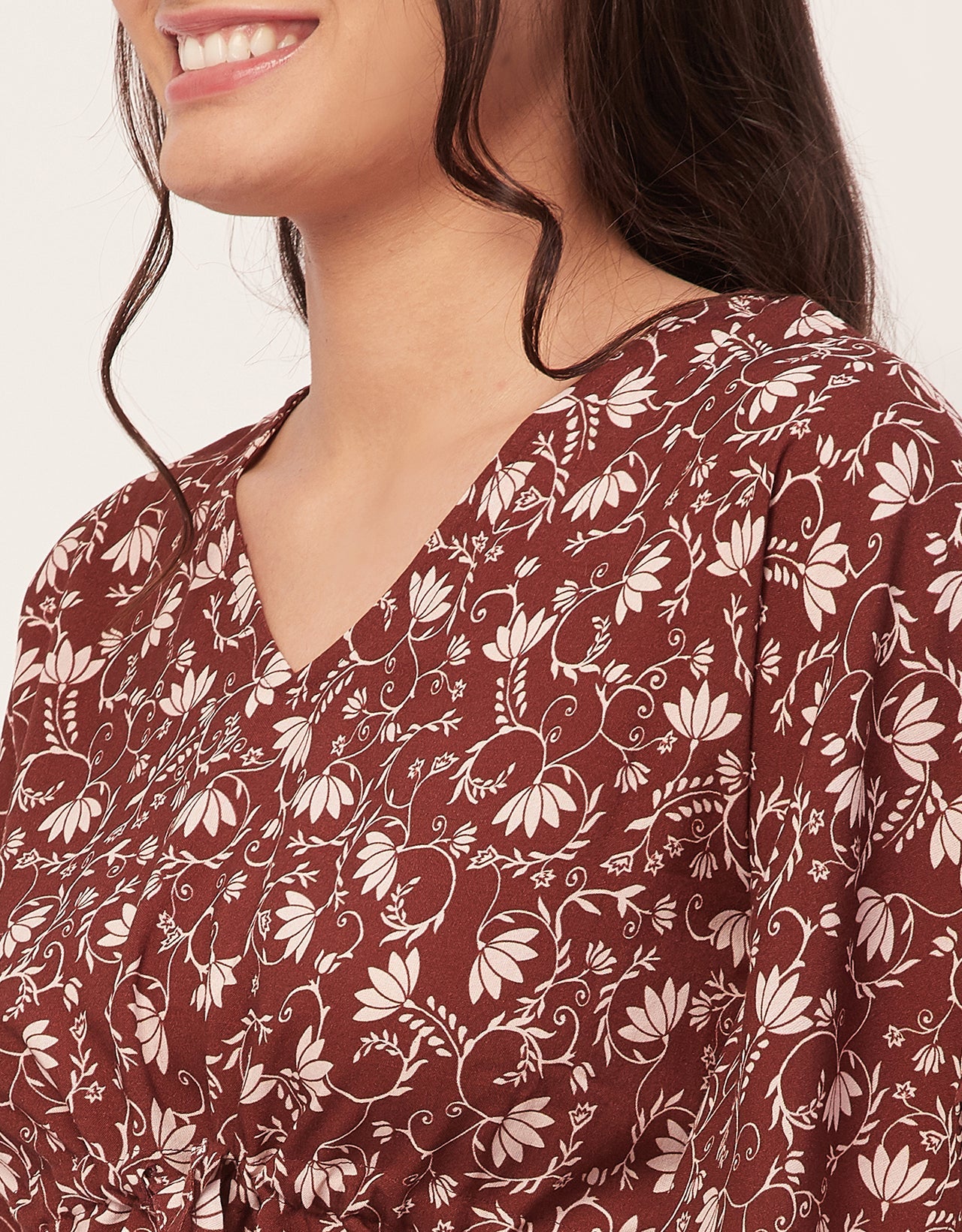 Printed Kaftan Top Set