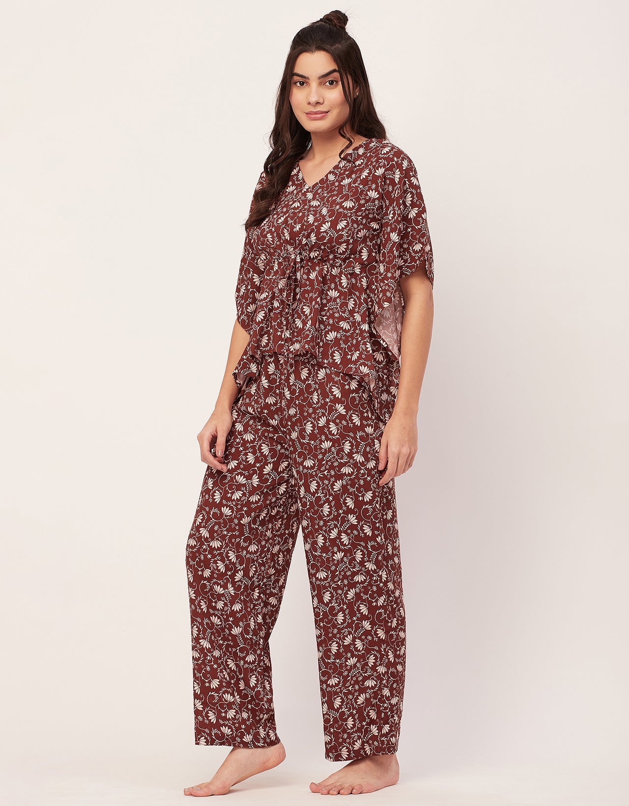 Printed Kaftan Top Set