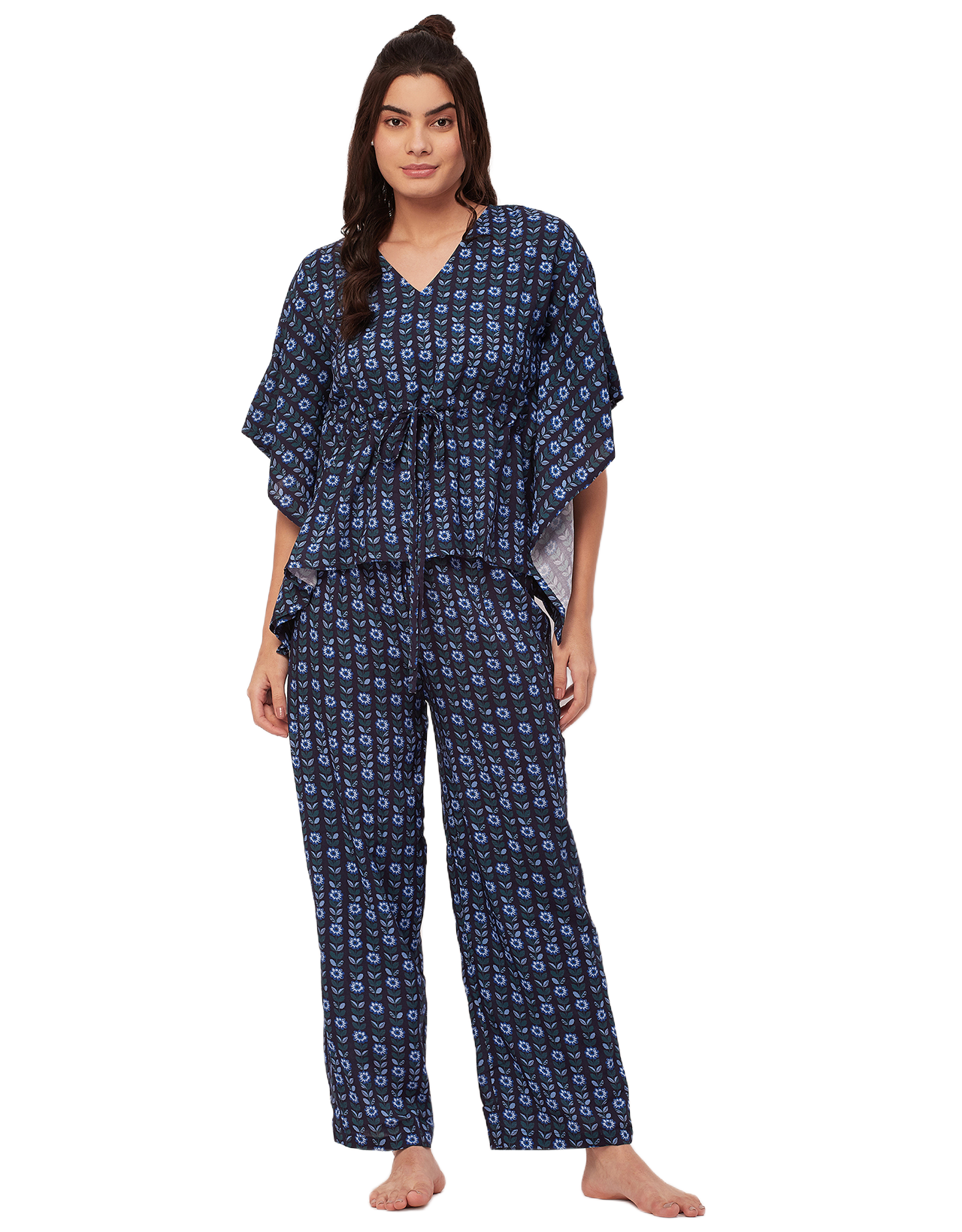 Printed Kaftan Top Set