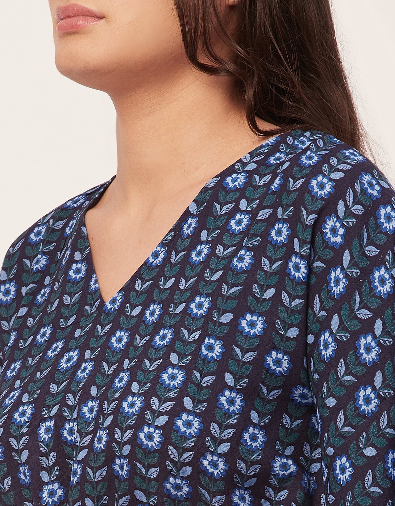 Printed Kaftan Top Set