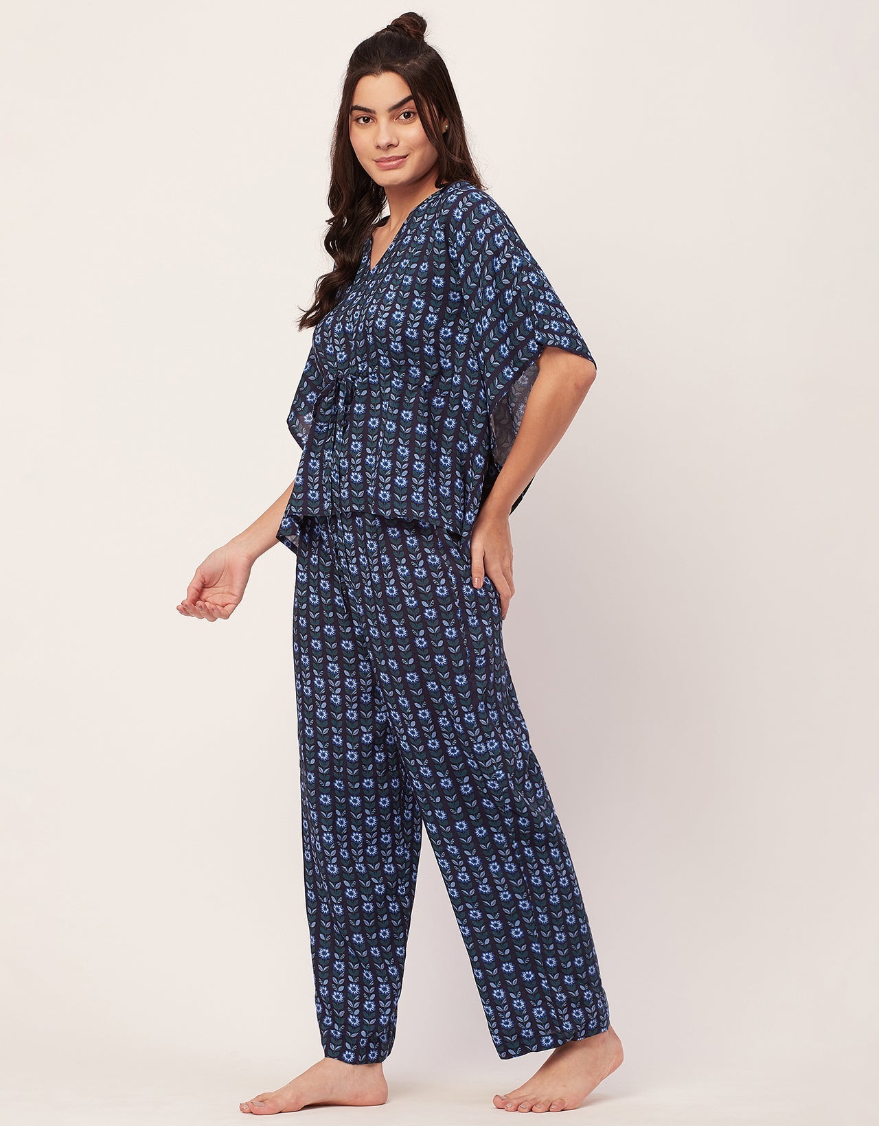 Printed Kaftan Top Set