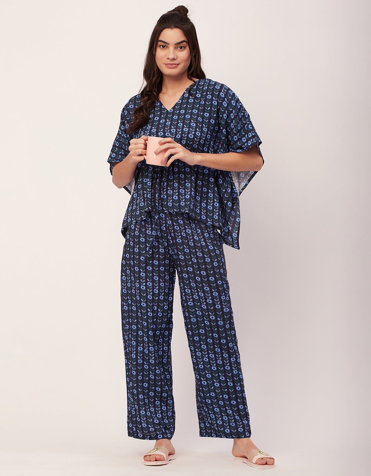 Printed Kaftan Top Set