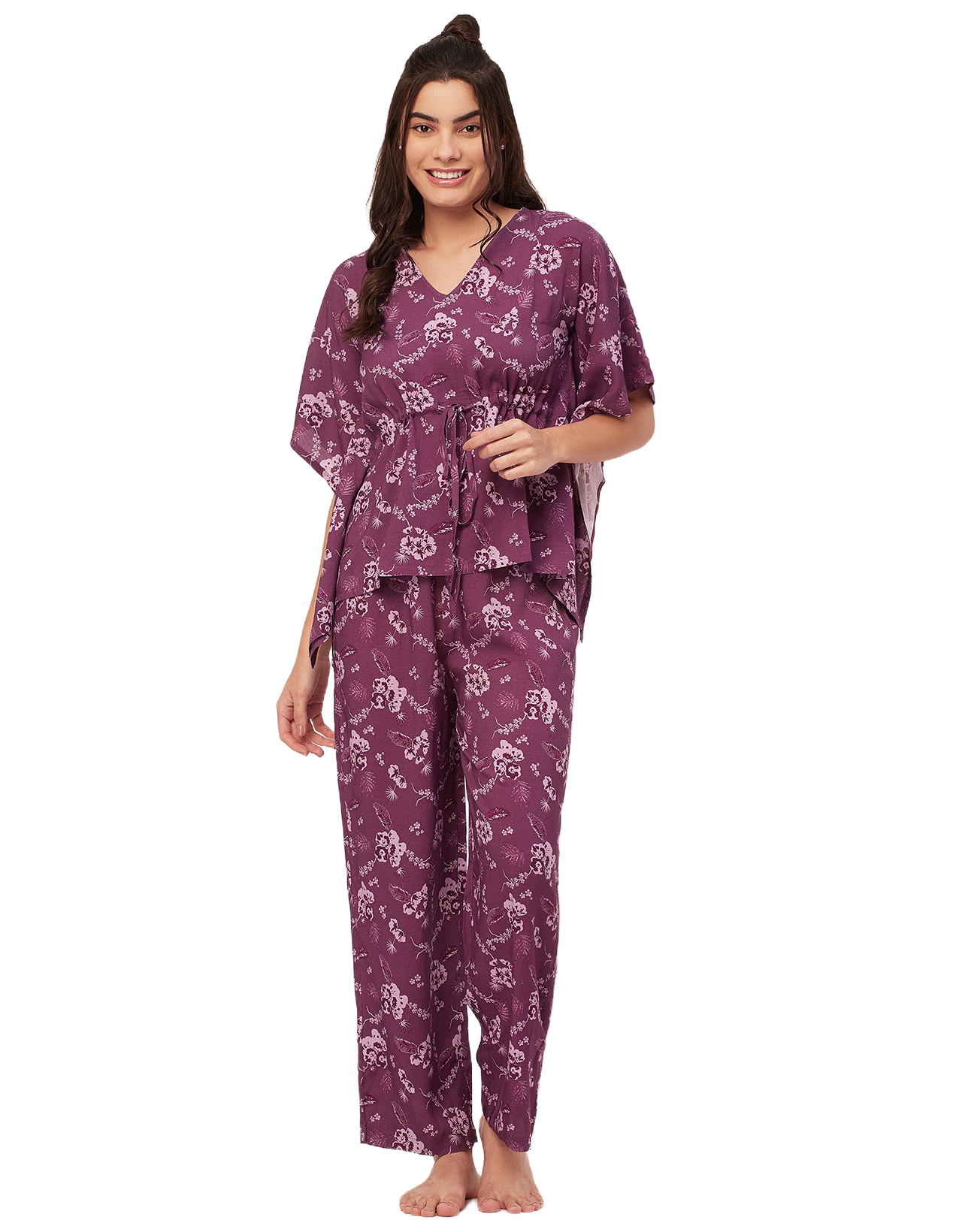 Printed Kaftan Top Set