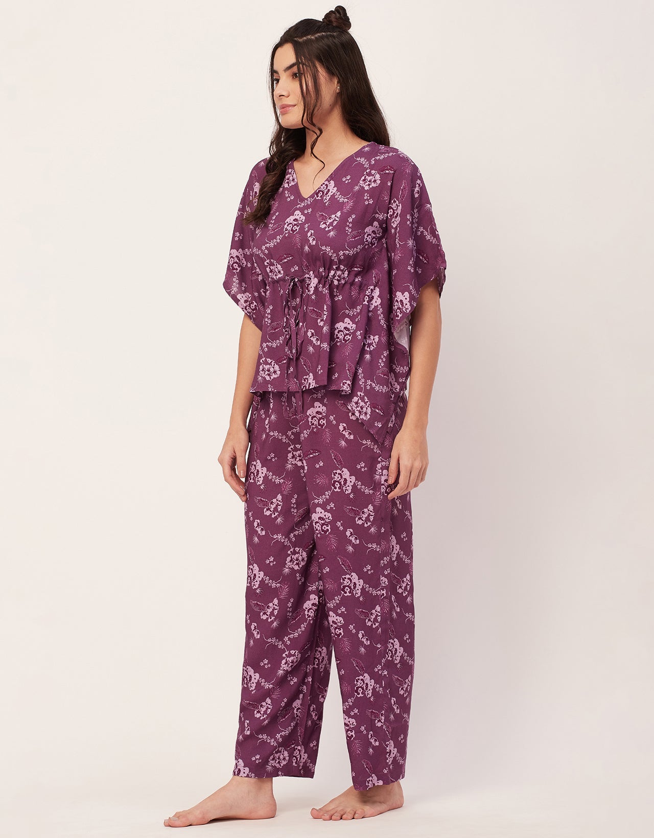 Printed Kaftan Top Set
